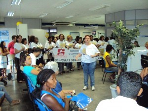 Assistentes sociais do INSS em São Luís acompanharam o movimento nacional em defesa da Lei das 30 horas