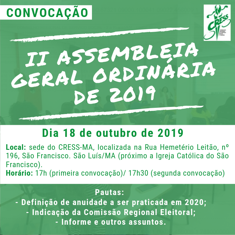 Convocação assembleia