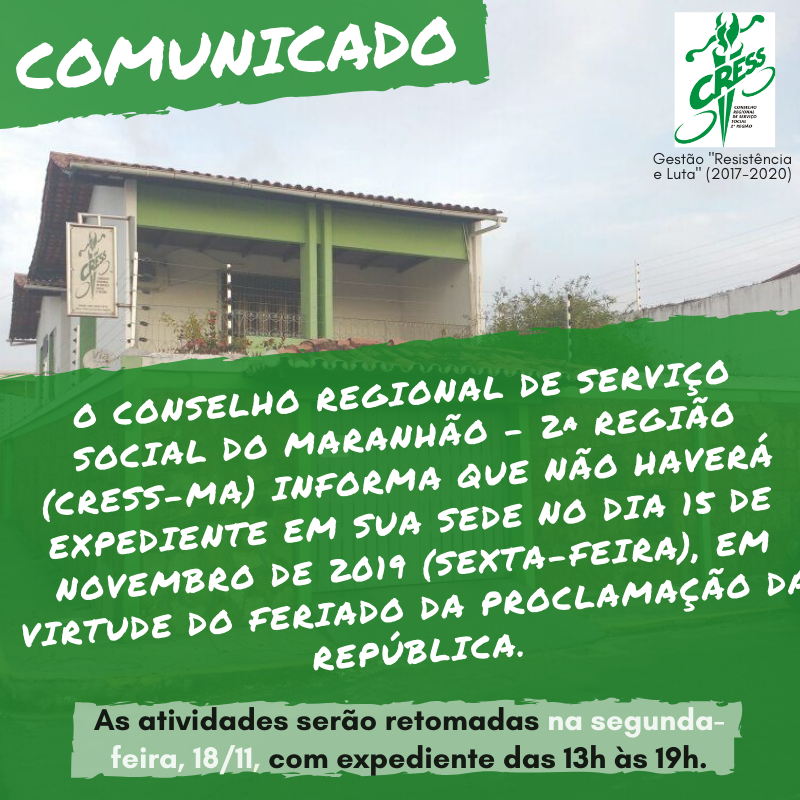 Aviso Feriado 15.11