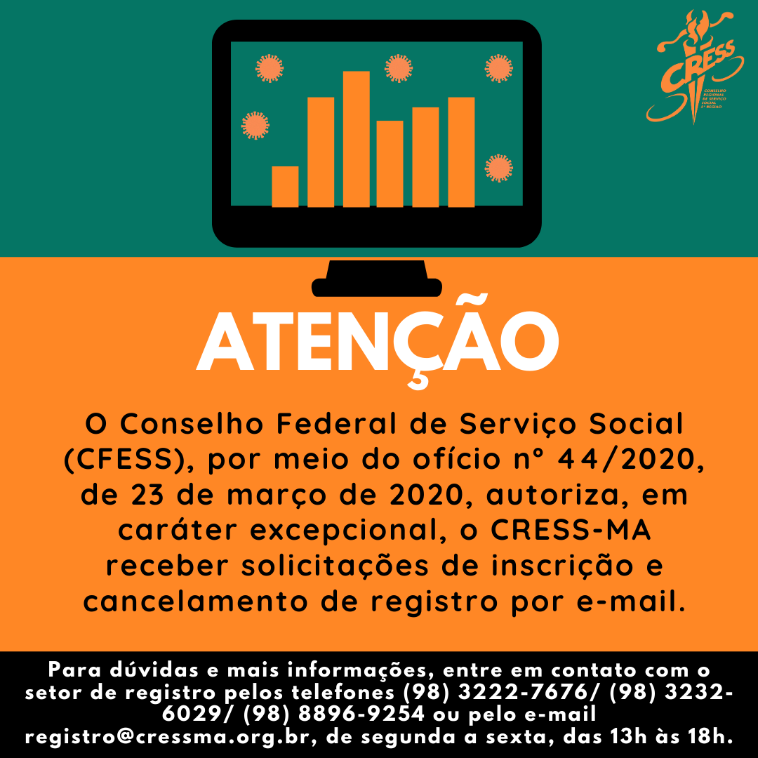 Comunicado registro inscrição por email