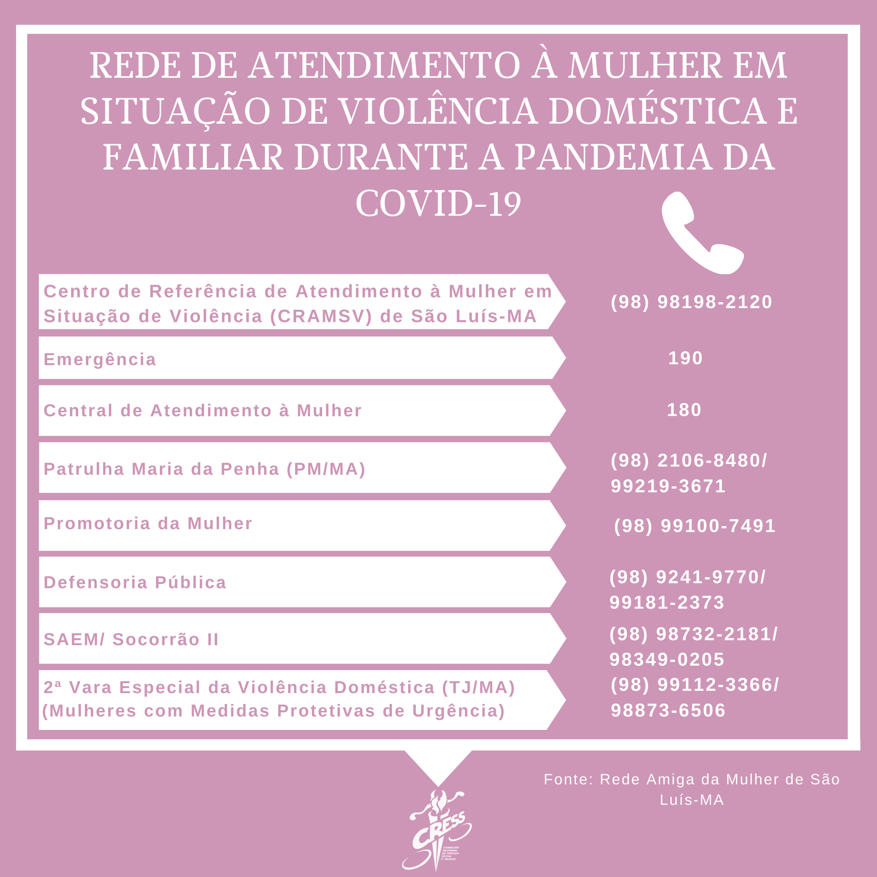 Informações e atendimento para conter a violência doméstica