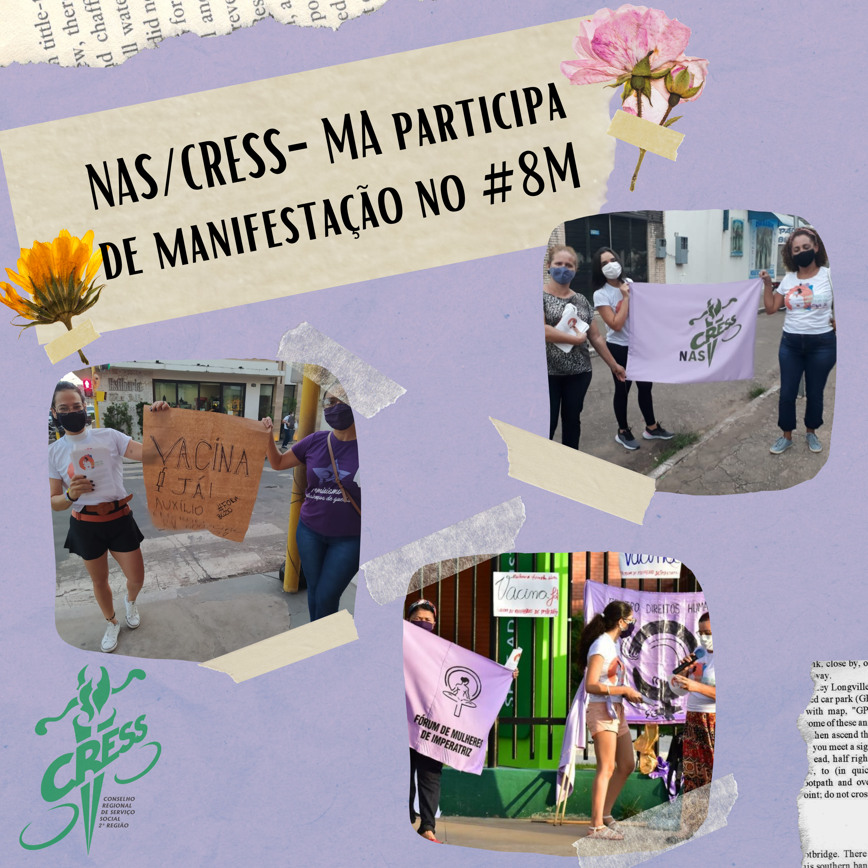 NAS_CRESS-MA participa de ato no #8M