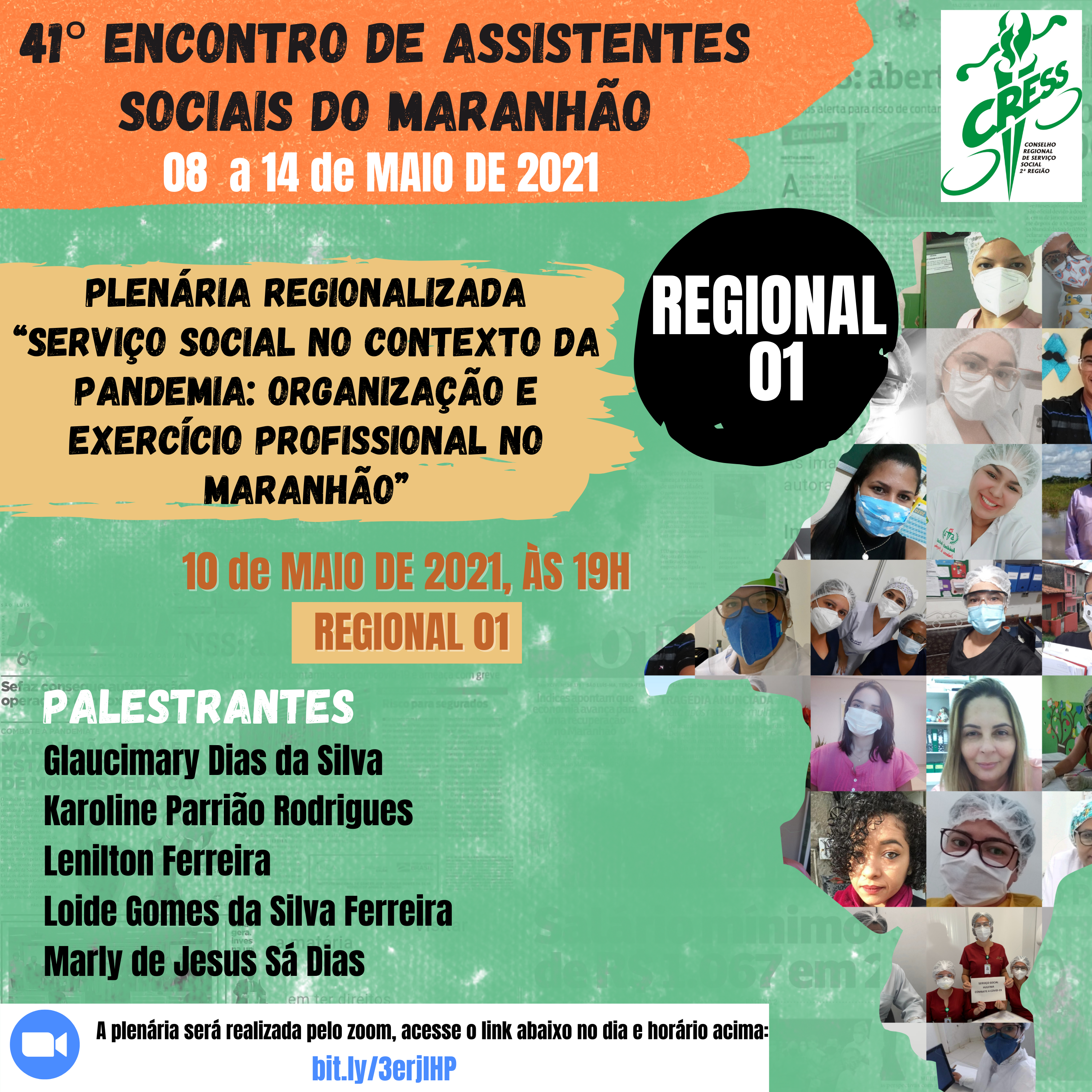 41° encontro de assistentes sociais do maranhão - plenaria regional 01