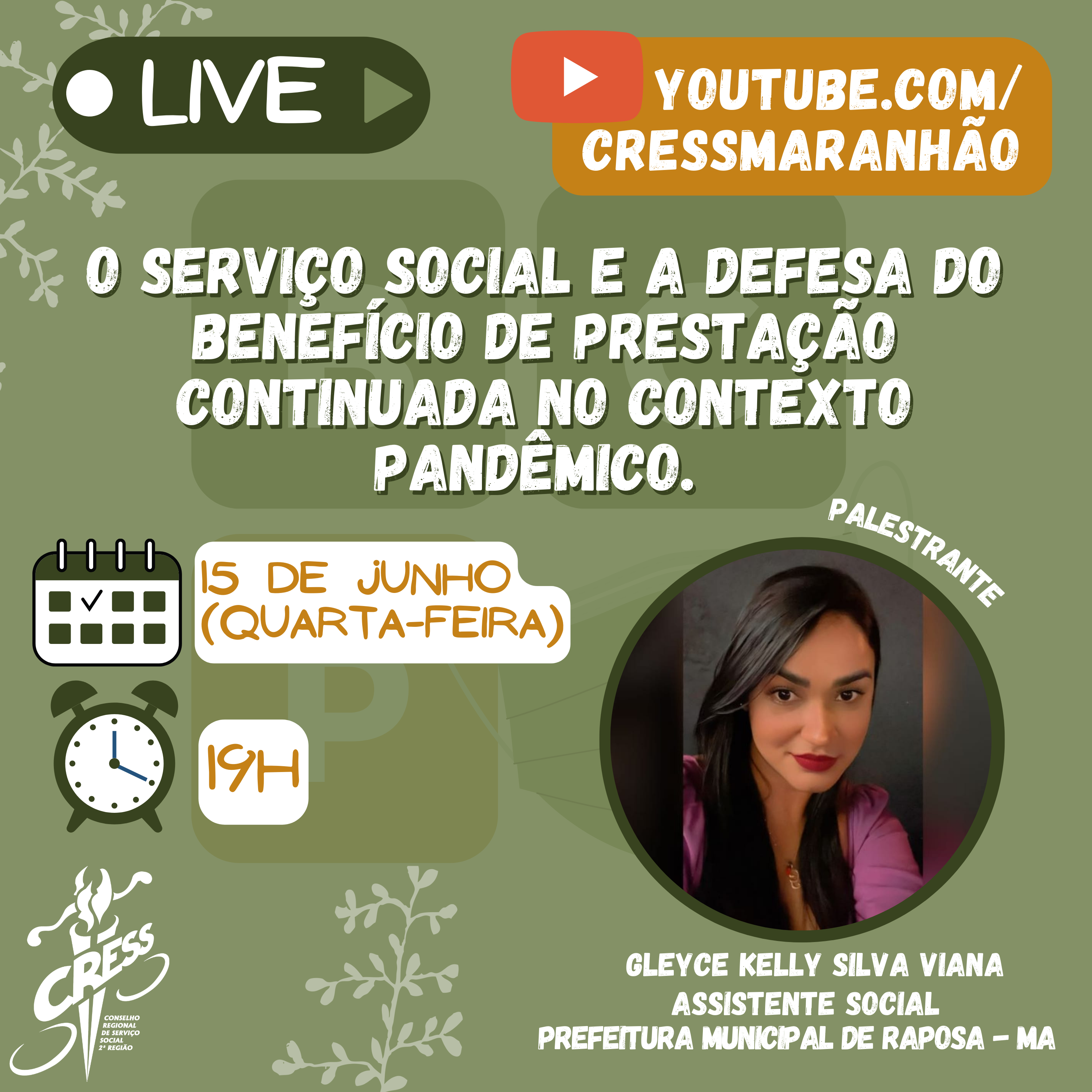 Live Serviço Social e BPC OK