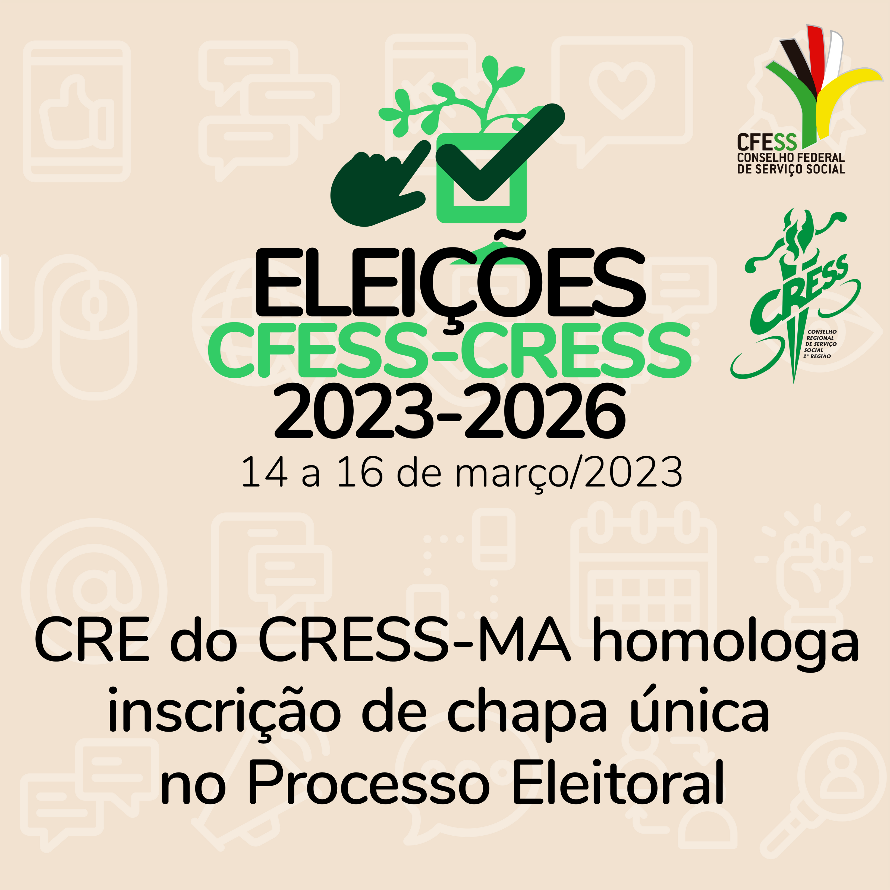 Eleições 2023 homologação de chapas