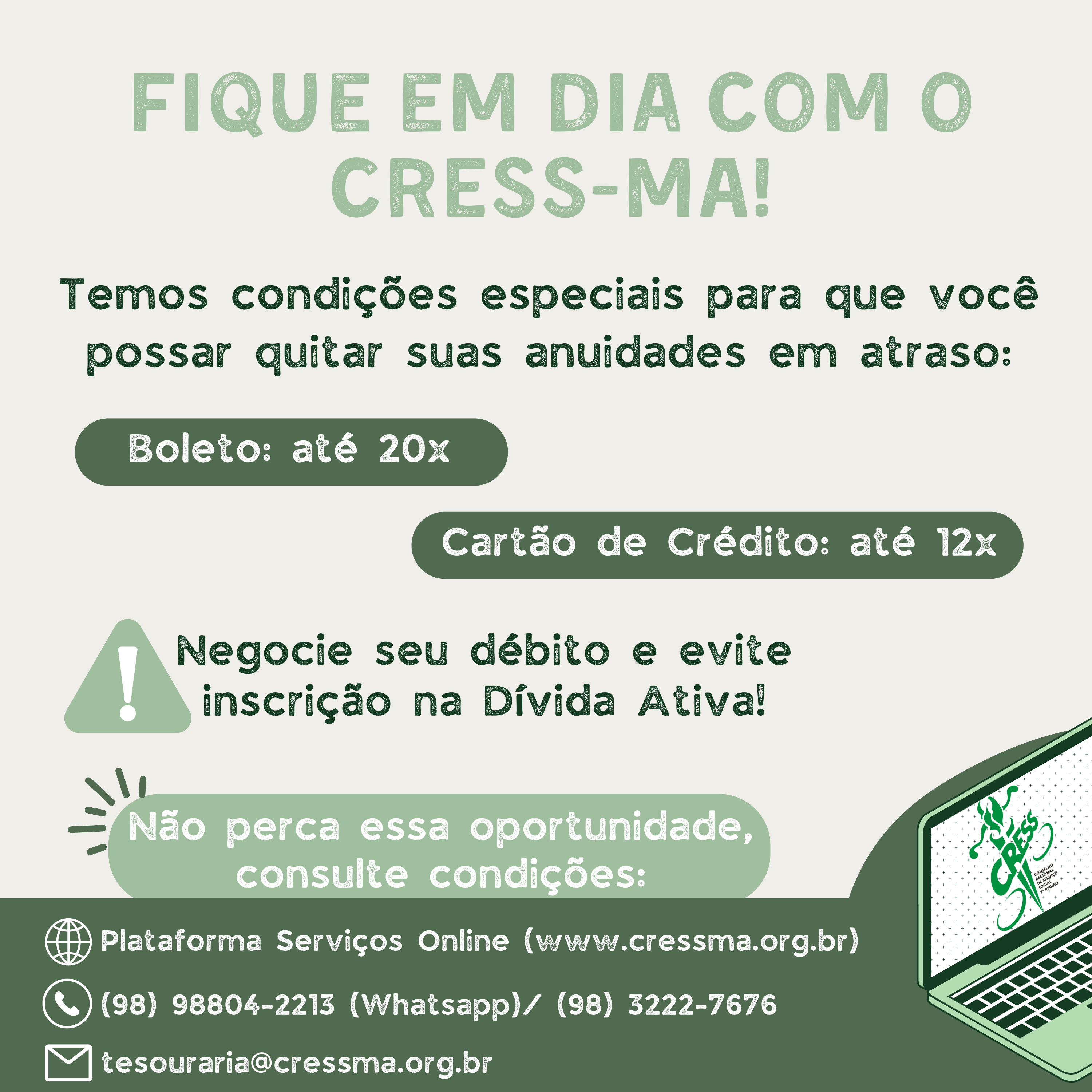 Campanha de combate a inadimplência 2024