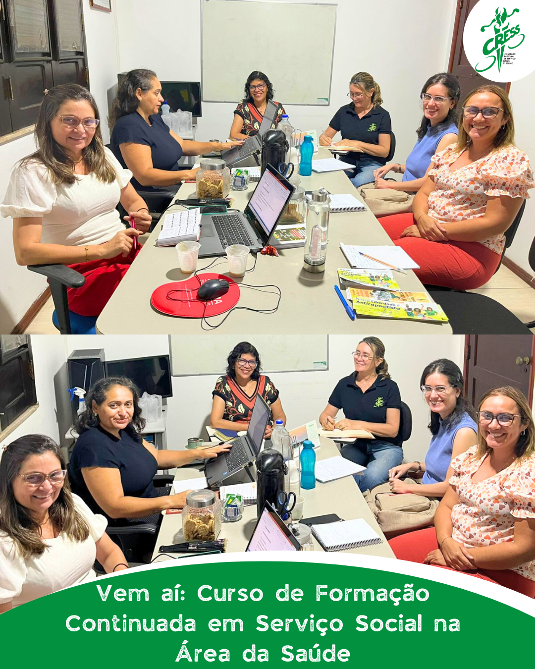 Legenda para fotos 2025 - curso de formação continuada SAUDE