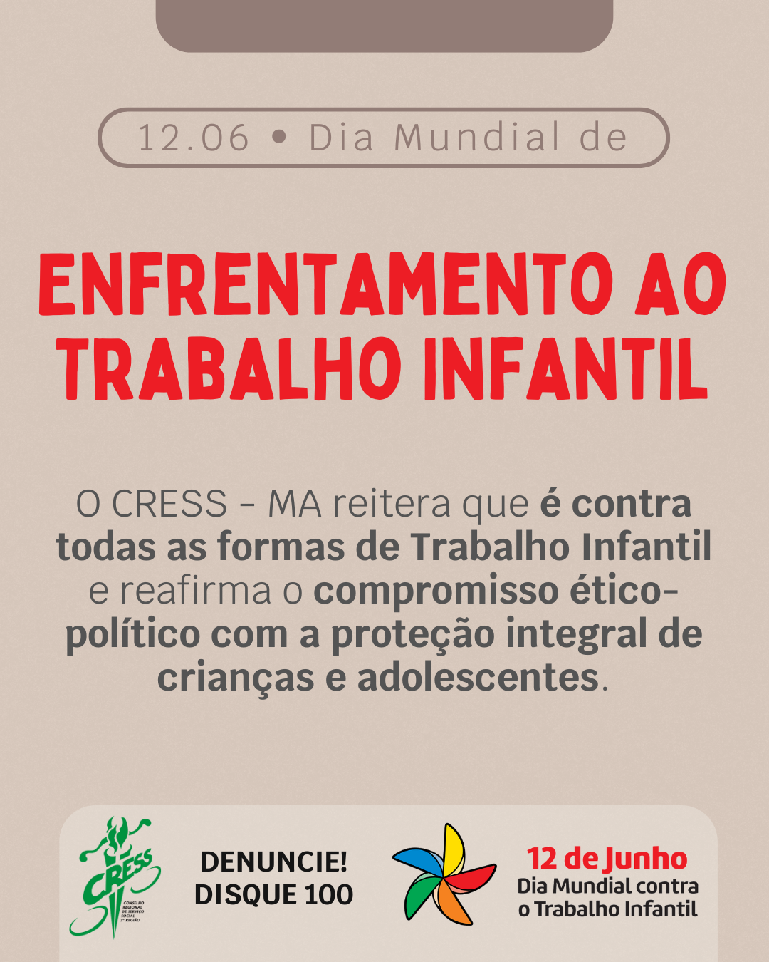 OK.Dia Mundial de Enfrentamento ao Trabalho Infantil 2025 ok