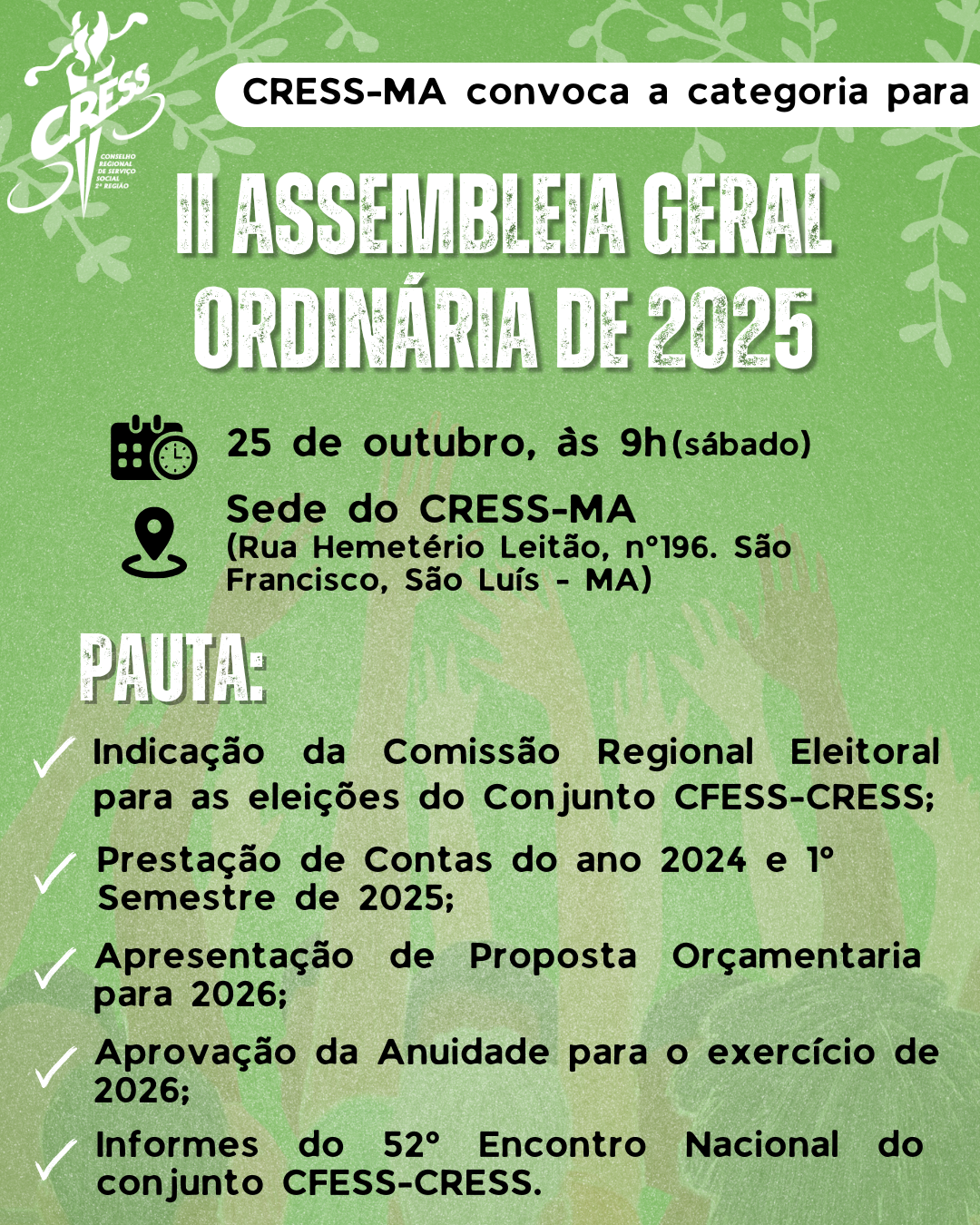 II Assembleia Geral Ordinária 2025 - 25.10