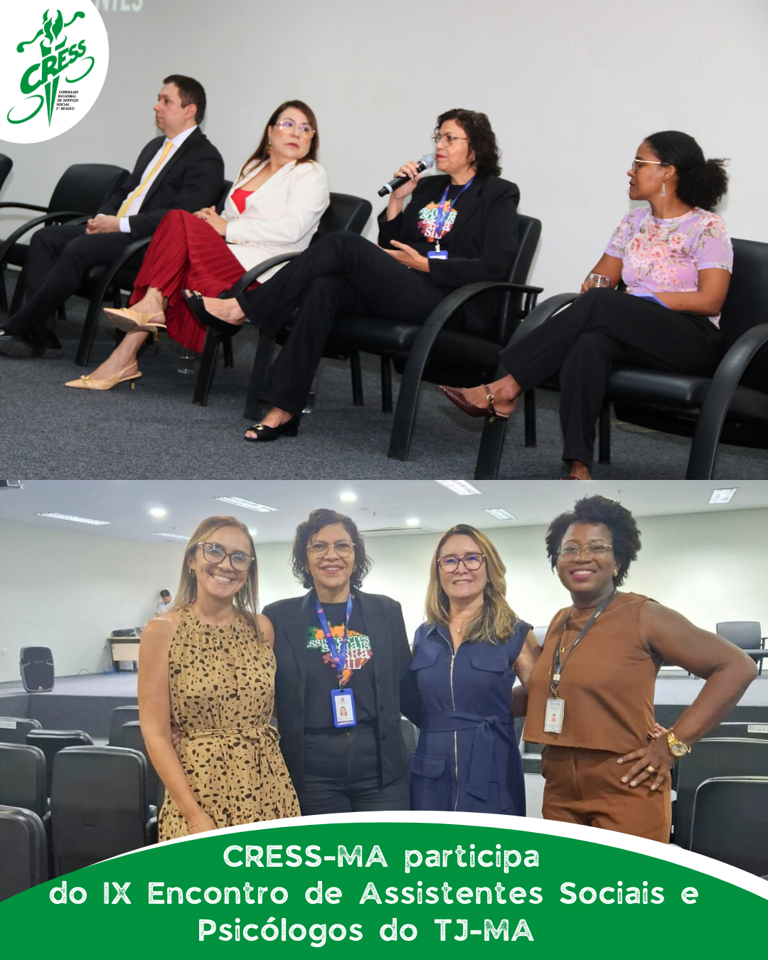 CRESS-MA participa do IX Encontro de Assistentes Sociais e Psicólogos do TJ-MA