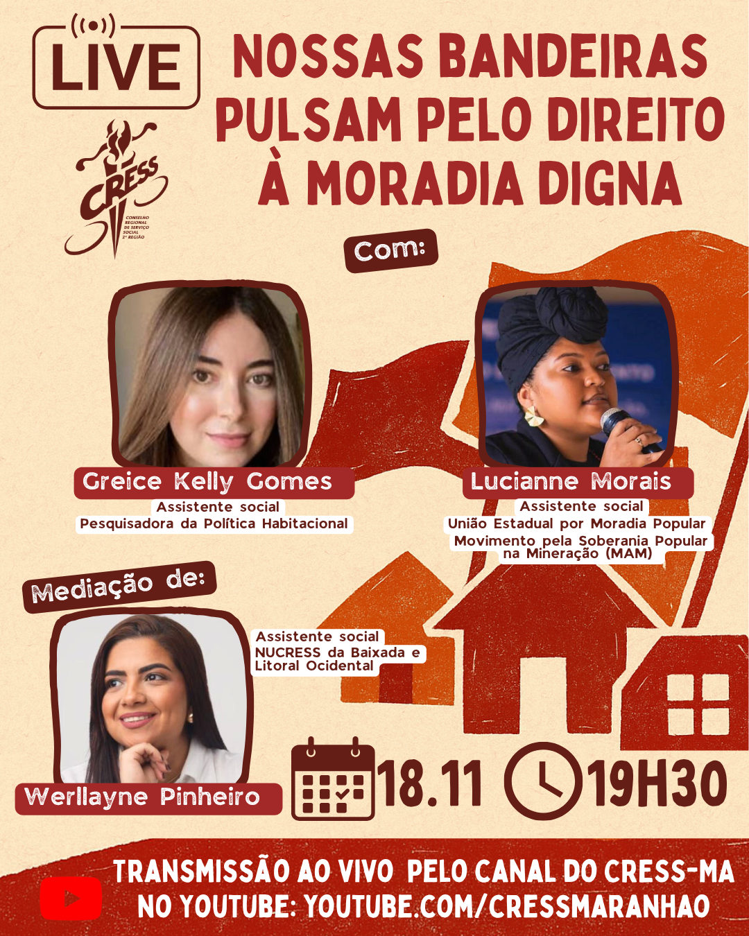 Live Nossas bandeiras pulsam pelo direito à moradia digna 18.11