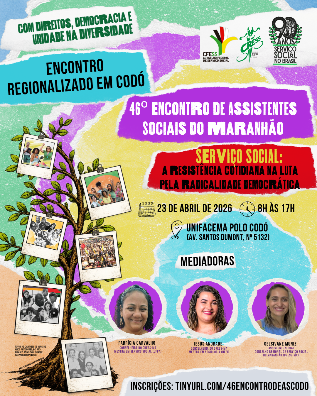 Para redes sociais Banner regionais 46º  Encontro de AS  (90 x 120 cm) (Post para Instagram (45))