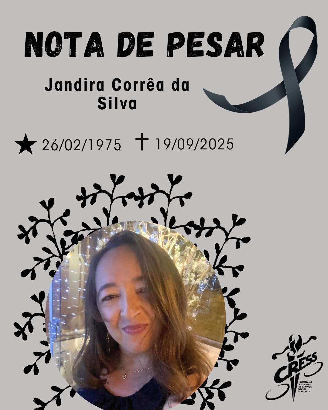 Nota de pesar -Jandira Silva