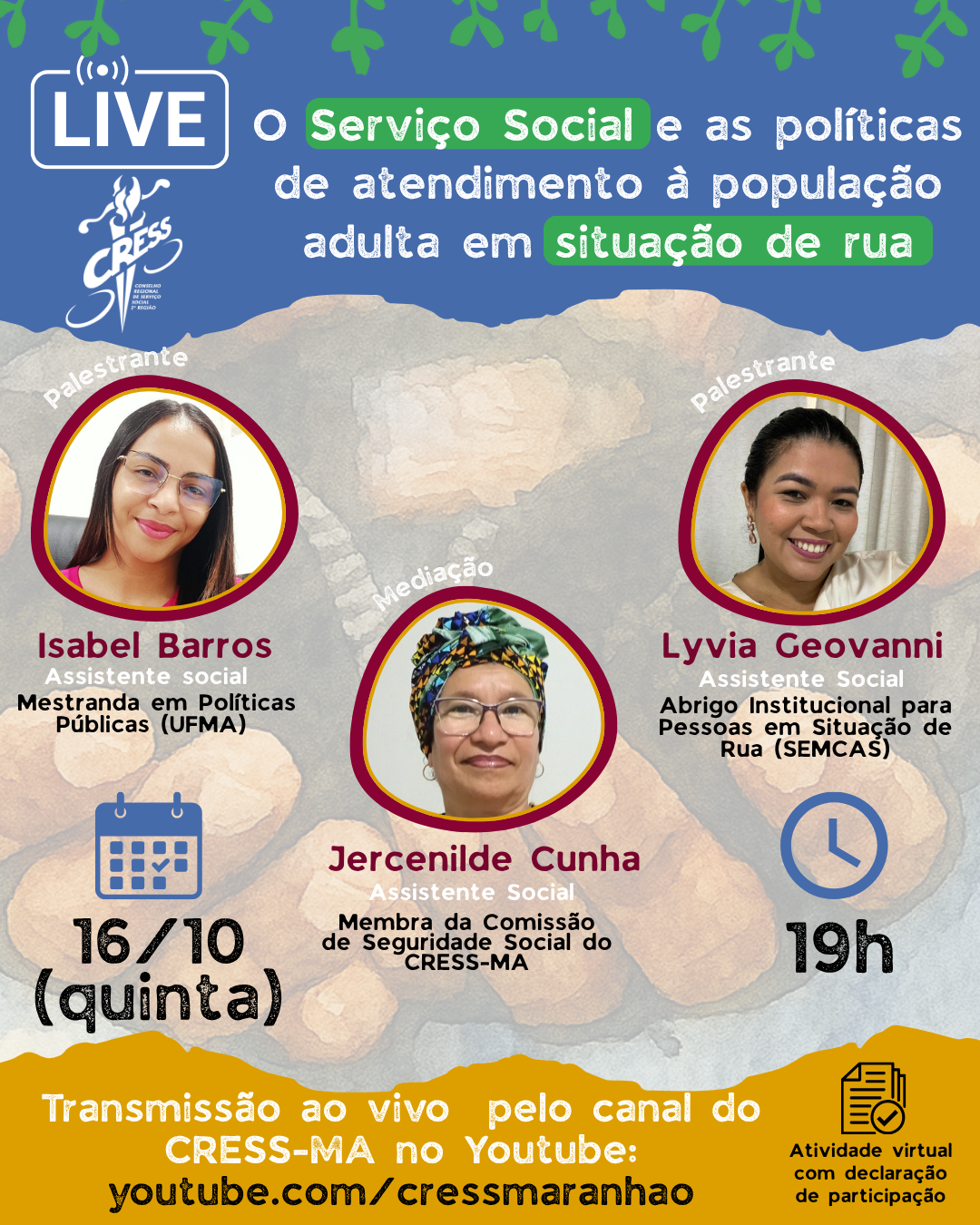 Live SS e as políticas de atendimento a população em situação de rua
