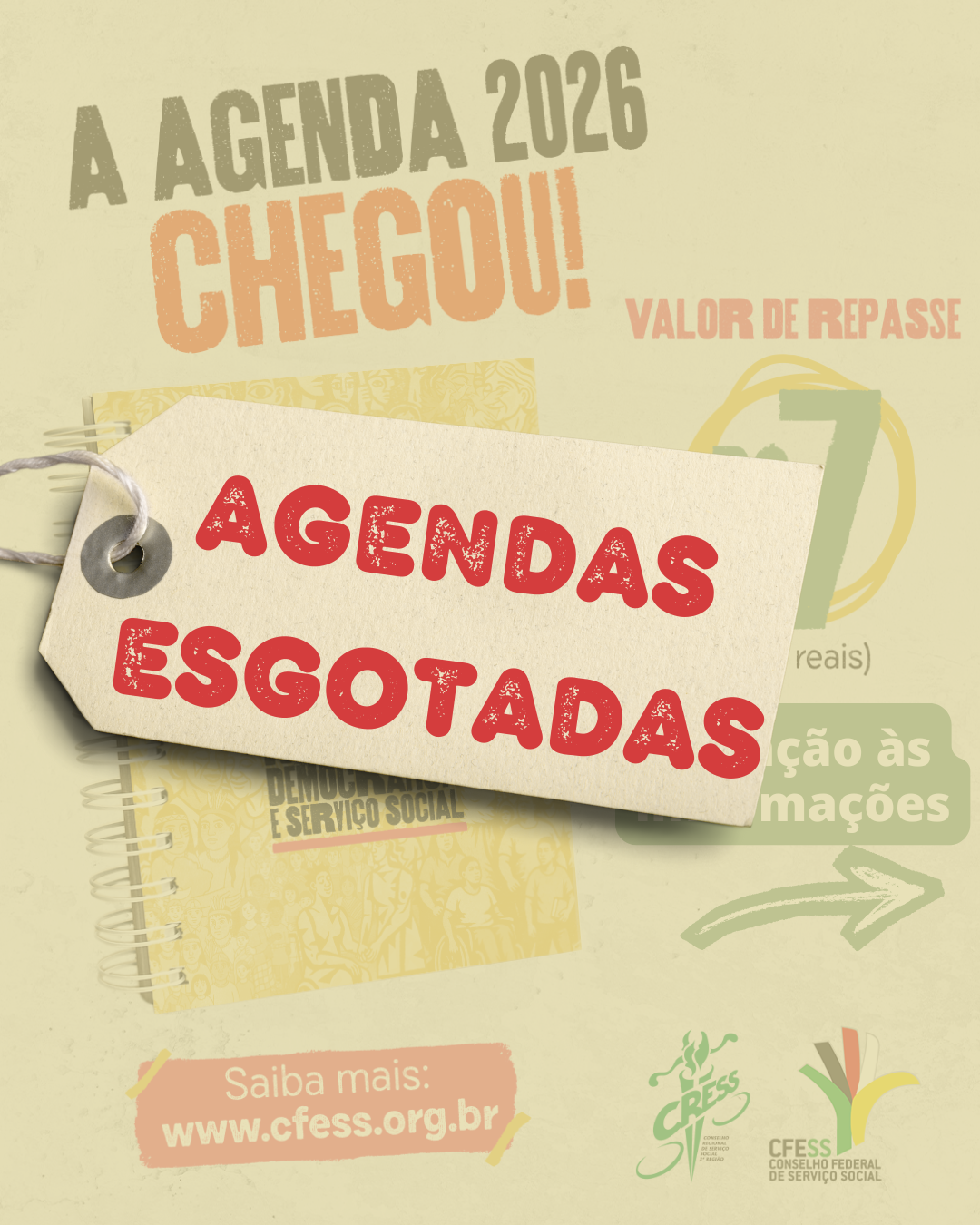 Agendas 2026 esgotadas