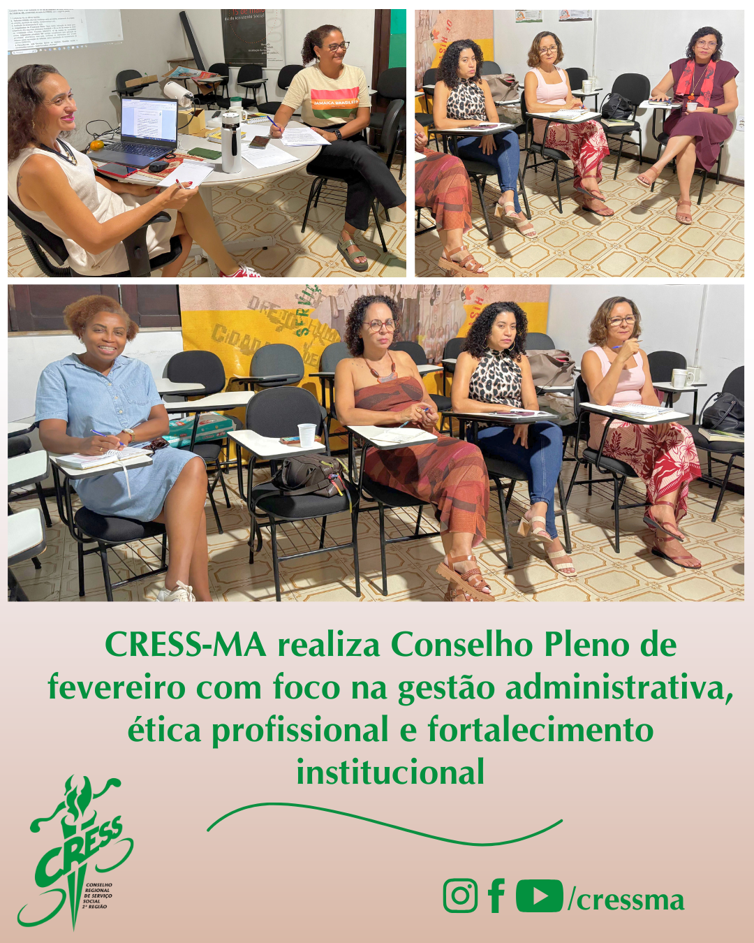 CRESS-MA realiza Conselho Pleno de fevereiro com foco na gestão administrativa