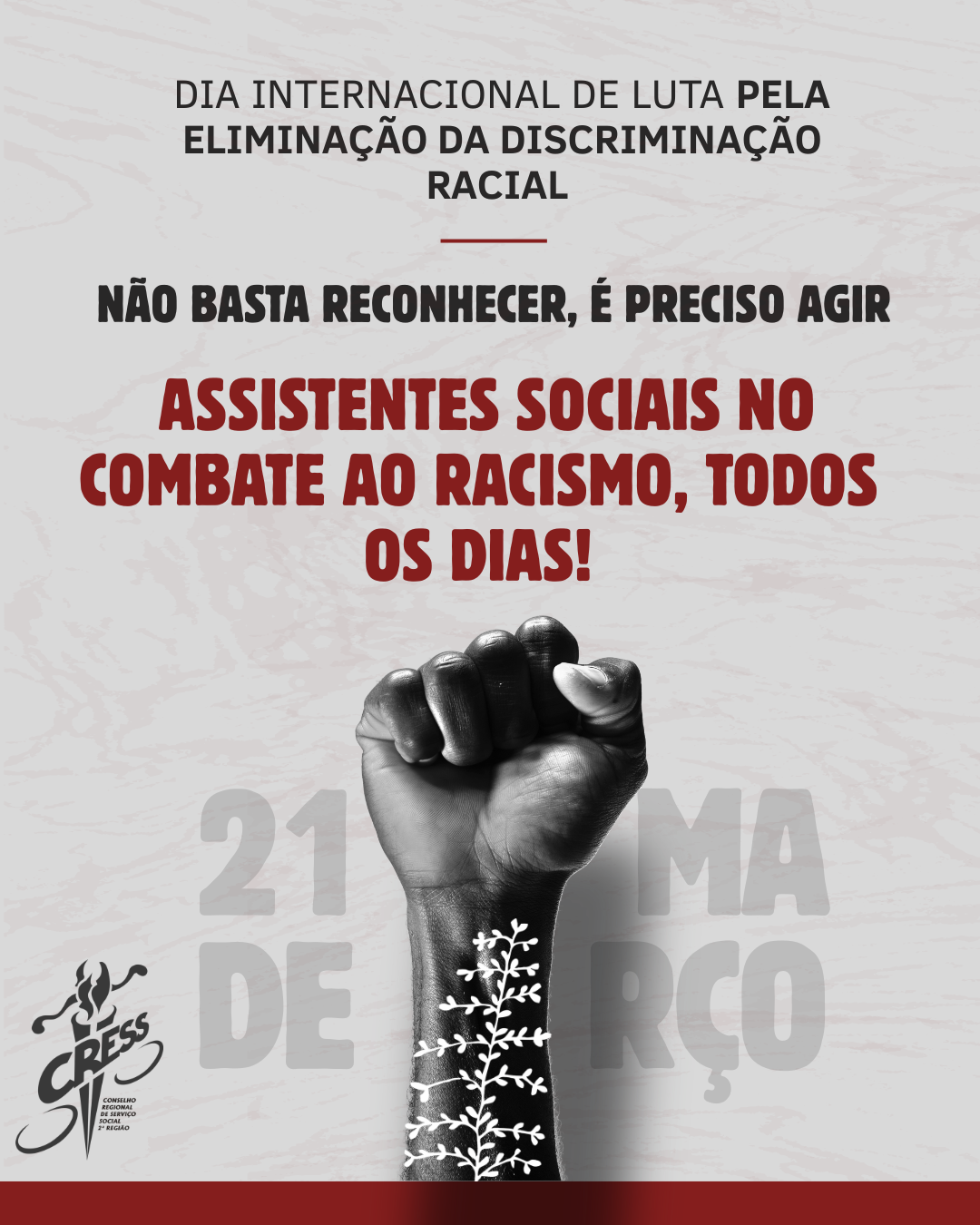 OK Dia Internacional de Luta pela Eliminação da Discriminação Racial – 2026